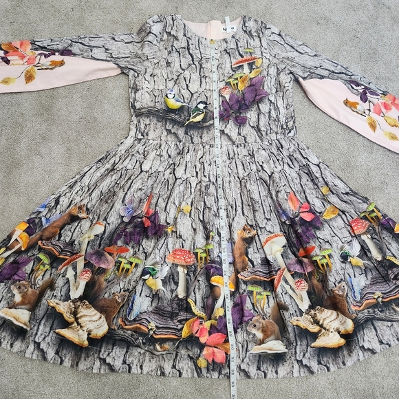 Molo Como Be A Tree Fairycore Baggy Knee Length Long Sleeve Dress Size 11 / 12 - Picture 10 of 15
